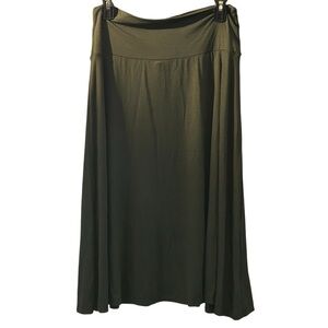 Eimin Green Skirt XL Stretch Casual Minimalist Business Beachy